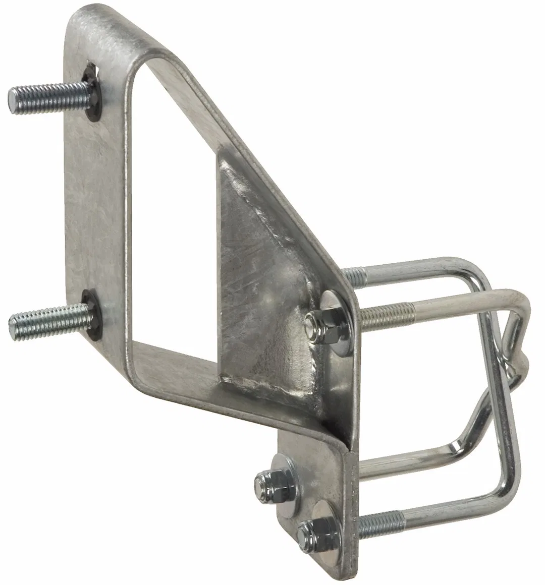 27310G – C.E. SMITH Spare Tire Carrier, Side Of Trailer Tongue/ Frame Rail Holds Up To 15 Inch Wheel Silver Steel Uni...